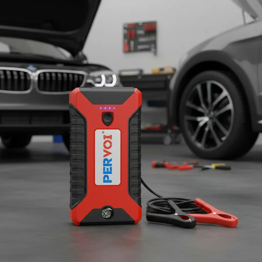 🚗 ⚡ PERVoi CTC-939T — Arrancador de Emergencia + Inflador 4 en 1 🔋