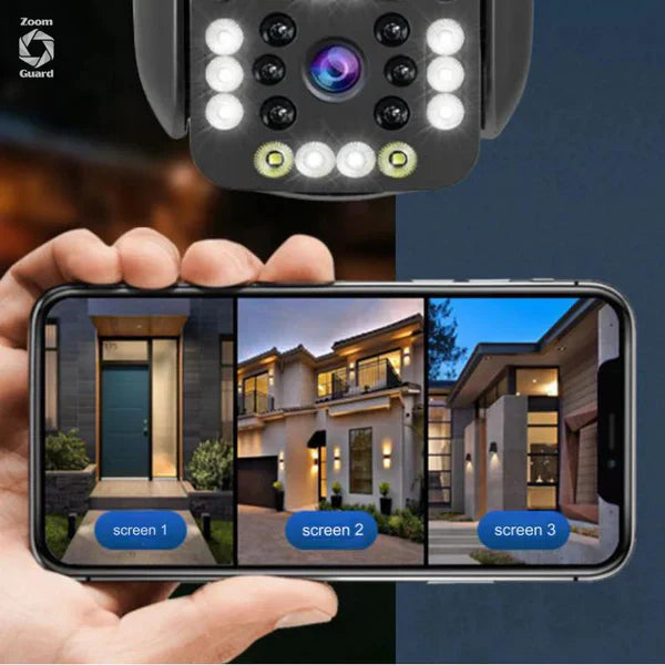 🛡️ Zoom Guard — Cámara de Seguridad Triple Lente