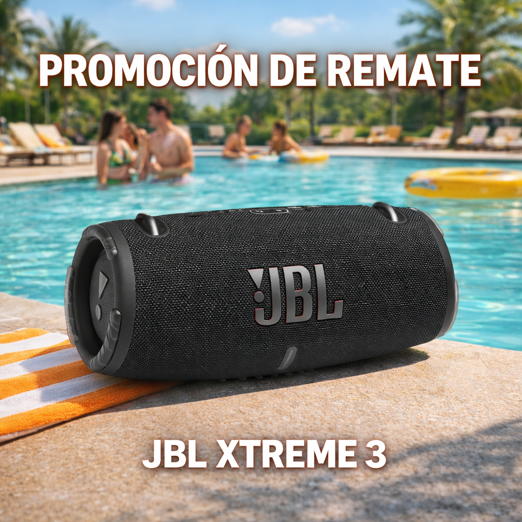 Parlante JBL Xtreme 3 [PROMO] JBL XTREME 3 - Promoción Remate 75% OFF Precio de oferta $59.90 Precio habitual $100.00