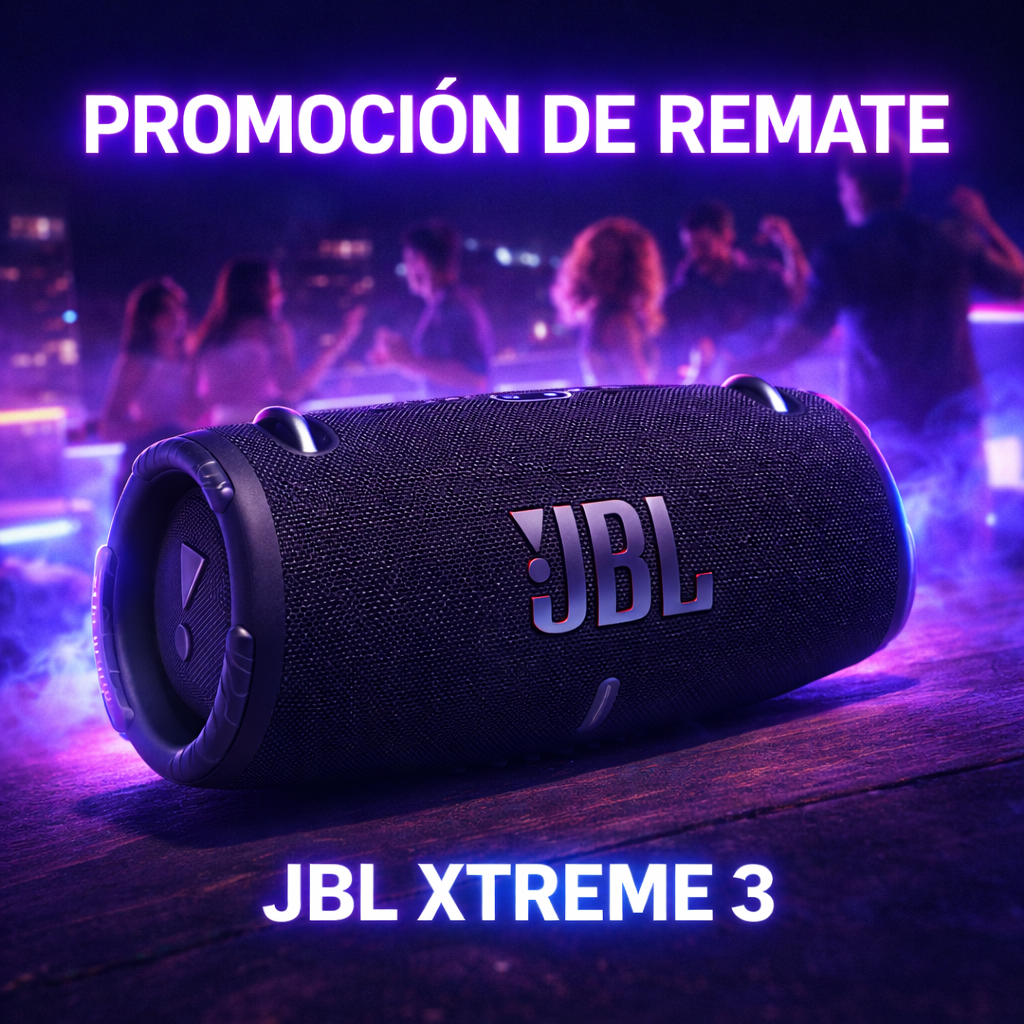 Parlante JBL Xtreme 3 [PROMO] JBL XTREME 3 - Promoción Remate 75% OFF Precio de oferta $59.90 Precio habitual $100.00