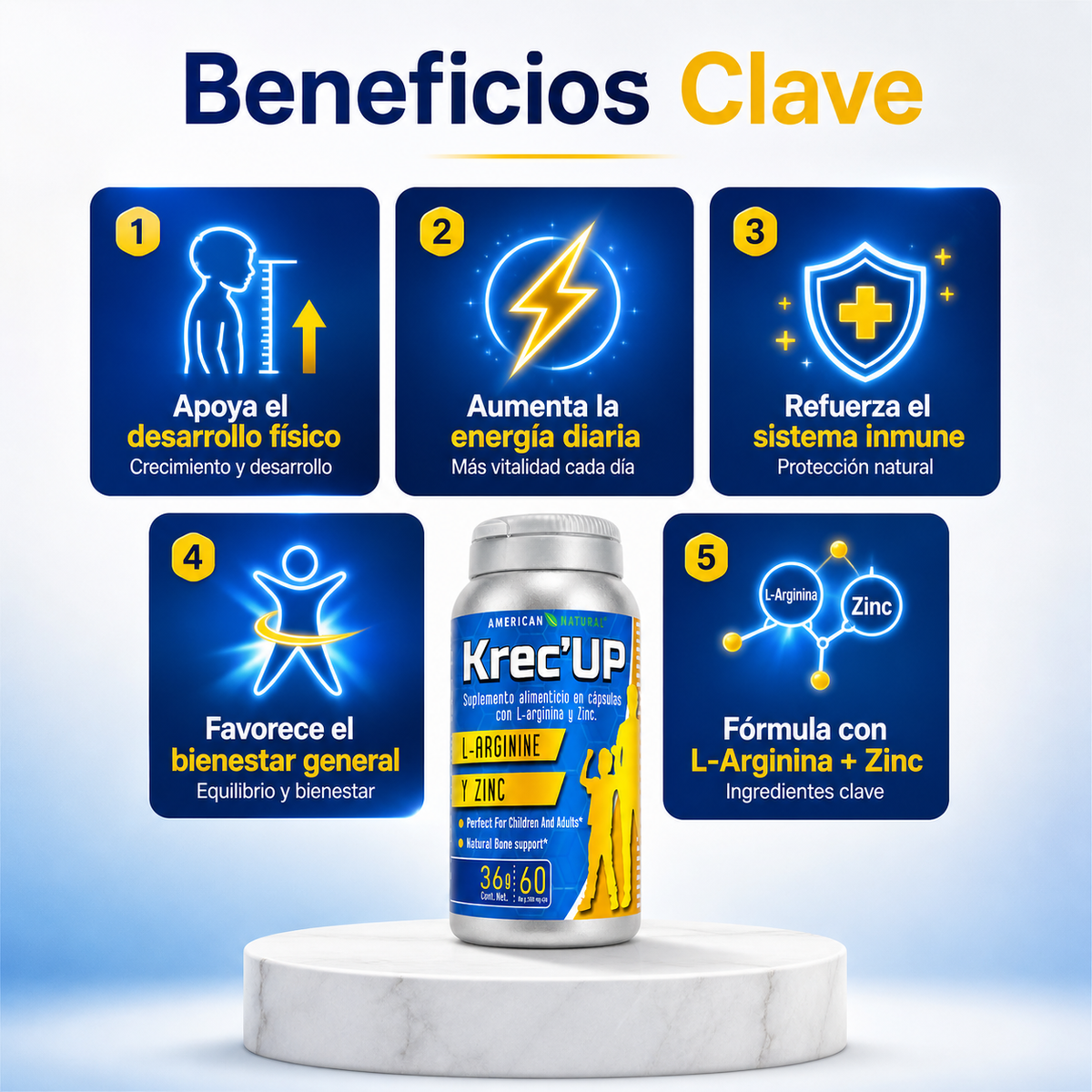 Krec Up™: Tratamiento Completo de 2 Meses – Compra 1 Mes y Recibe 2 (Oferta Especial) 🎁