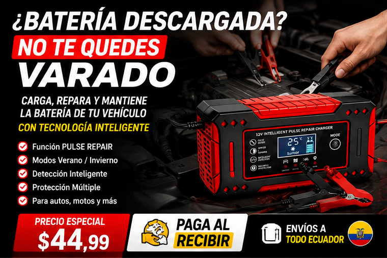 🚗⚡ INICIADOR DE BATERIA PORTÁTIL ¡VUELVE A ARRANCAR TU VEÍCULO EM MINUTOS! 🔋